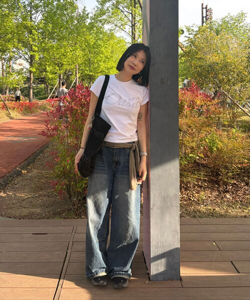 MILLO WOMEN（ミロウーマン）の「ヴィンテージワイドデニムパンツ [ウォッシュドブルー]（デニムパンツ・レディース・その他・SMALL/MEDIUM）」の7枚目の写真