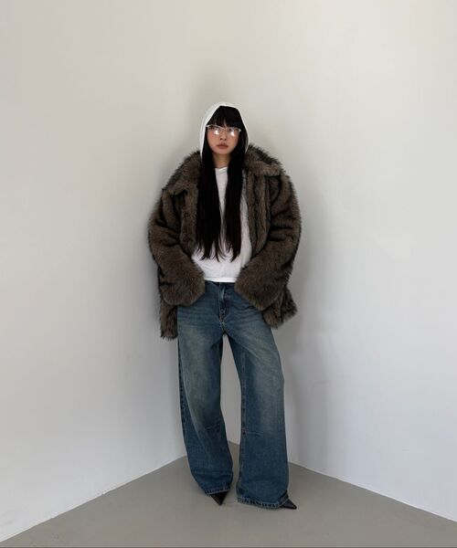 MILLO WOMEN（ミロウーマン）の「ヴィンテージワイドデニムパンツ [ウォッシュドブルー]（デニムパンツ・レディース・その他・SMALL/MEDIUM）」の11枚目の写真