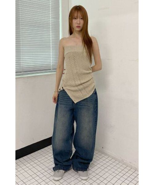 MILLO WOMEN（ミロウーマン）の「ヴィンテージワイドデニムパンツ [ウォッシュドブルー]（デニムパンツ・レディース・その他・SMALL/MEDIUM）」の21枚目の写真