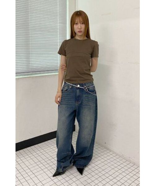 MILLO WOMEN（ミロウーマン）の「ヴィンテージワイドデニムパンツ [ウォッシュドブルー]（デニムパンツ・レディース・その他・SMALL/MEDIUM）」の22枚目の写真