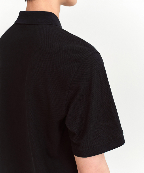 MUSINSA STANDARD（ムシンサスタンダード）の「ベーシックピケポロシャツ[ブラック]（ポロシャツ・メンズ・その他・SMALL/MEDIUM/LARGE/X-LARGE/XX-LARGE/XXX-LARGE）」の6枚目の写真