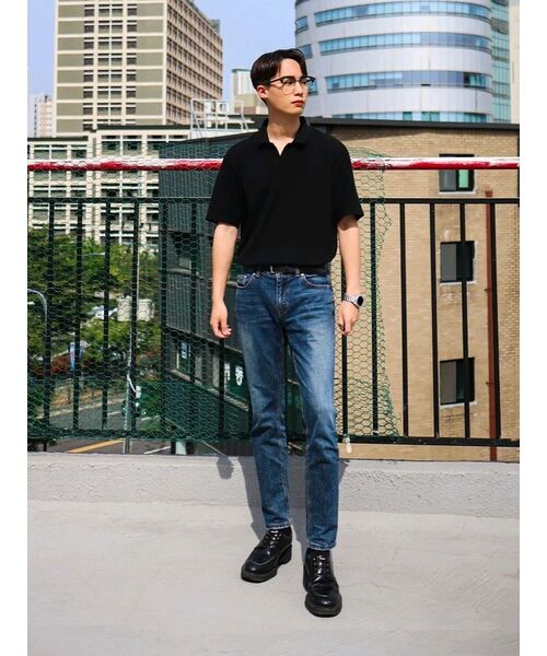 MUSINSA STANDARD（ムシンサスタンダード）の「ベーシックピケポロシャツ[ブラック]（ポロシャツ・メンズ・その他・SMALL/MEDIUM/LARGE/X-LARGE/XX-LARGE/XXX-LARGE）」の12枚目の写真