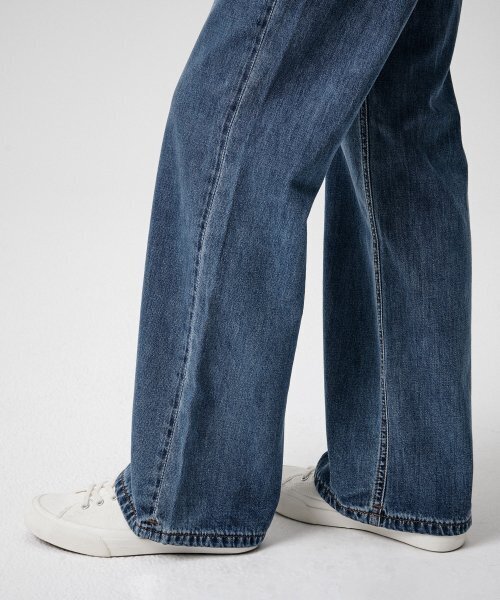 MUSINSA STANDARD WOMAN（ムシンサスタンダードウーマン）の「ウィメンズライトウェイトルーズストレートデニムパンツ[ミディアムインディゴ]（デニムパンツ・レディース・その他・30/24/25/26/27/28/29）」の6枚目の写真