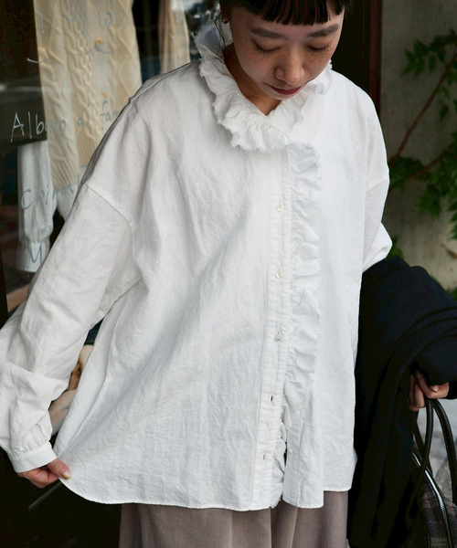 ジャーナルスタンダードラックス | ストライプダンプシャツ JOURNAL STANDARD LUXE（ジャーナルスタンダード ラックス）の