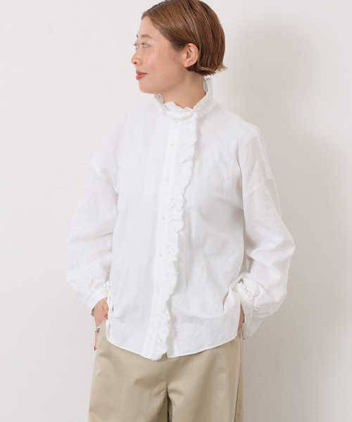CLシャンブレー フリルブラウス（シャツ/ブラウス）｜JOURNAL STANDARD