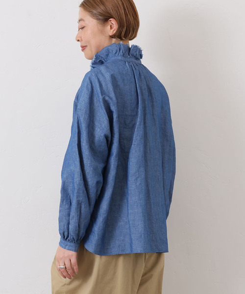 CLシャンブレー フリルブラウス（シャツ/ブラウス）｜JOURNAL STANDARD