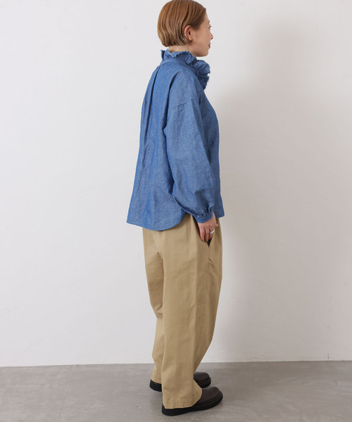 CLシャンブレー フリルブラウス（シャツ/ブラウス）｜JOURNAL STANDARD