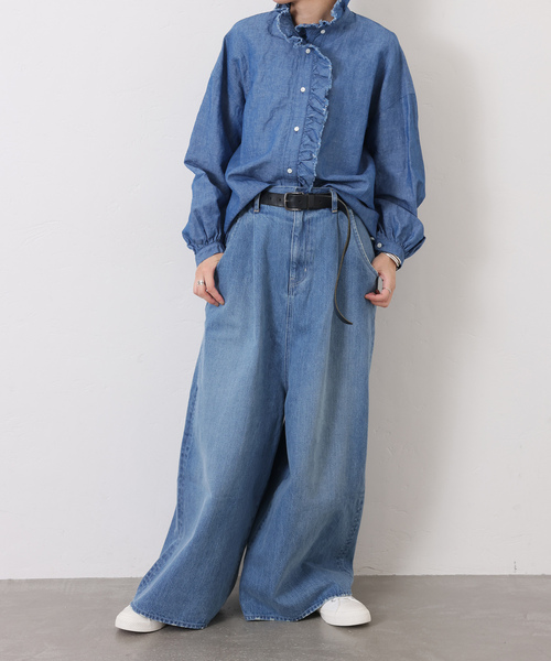 CLシャンブレー フリルブラウス（シャツ/ブラウス）｜JOURNAL STANDARD