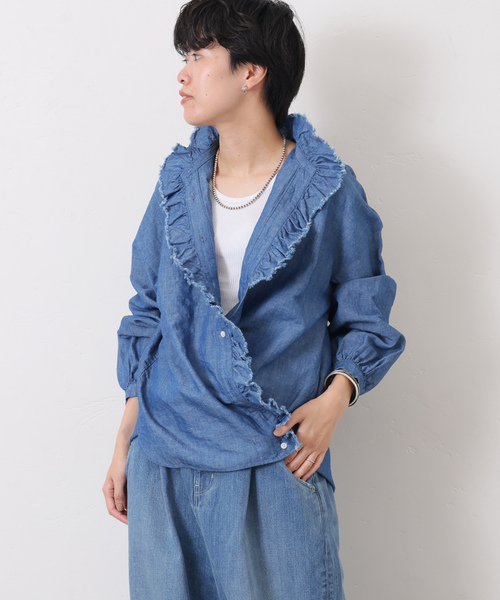 CLシャンブレー フリルブラウス（シャツ/ブラウス）｜JOURNAL STANDARD