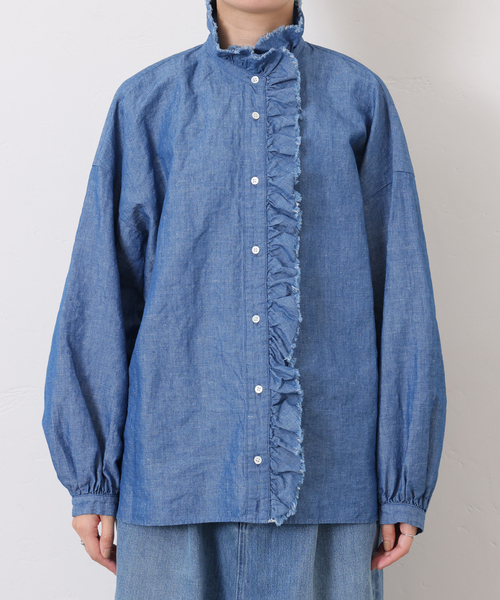 CLシャンブレー フリルブラウス（シャツ/ブラウス）｜JOURNAL STANDARD