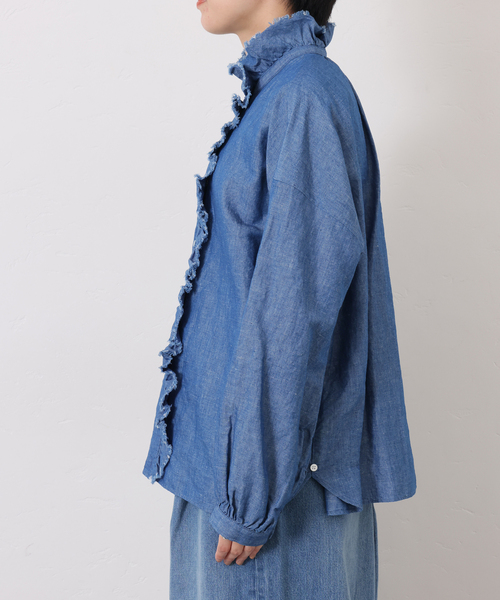 CLシャンブレー フリルブラウス（シャツ/ブラウス）｜JOURNAL STANDARD