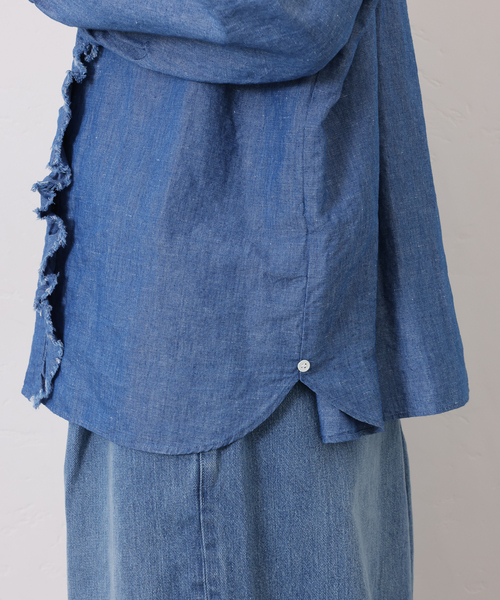 CLシャンブレー フリルブラウス（シャツ/ブラウス）｜JOURNAL STANDARD