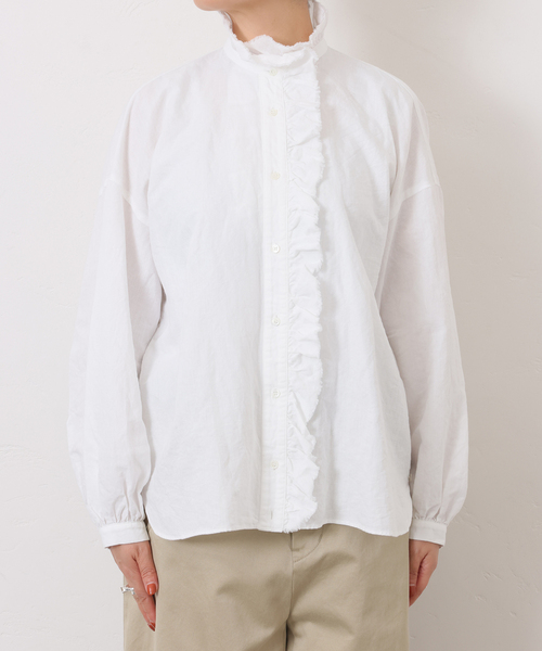 CLシャンブレー フリルブラウス（シャツ/ブラウス）｜JOURNAL STANDARD