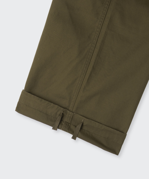 MUSINSA STANDARD（ムシンサスタンダード）の「コットンパラシュートカーゴパンツ[オリーブグリーン]（スウェットパンツ・メンズ・その他・27/28/29/30/31/32/33/34/38/40/42/26）」の9枚目の写真