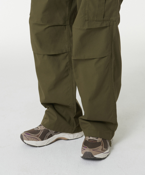 MUSINSA STANDARD（ムシンサスタンダード）の「コットンパラシュートカーゴパンツ[オリーブグリーン]（スウェットパンツ・メンズ・その他・27/28/29/30/31/32/33/34/38/40/42/26）」の10枚目の写真
