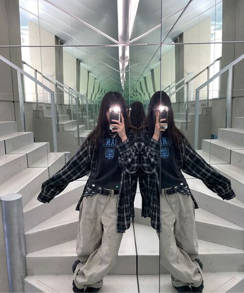NOMANUAL（NOMANUAL）の「O.D CHECK SHIRT - BLACK（シャツ/ブラウス・レディース・その他・X-LARGE/MEDIUM/LARGE）」の18枚目の写真