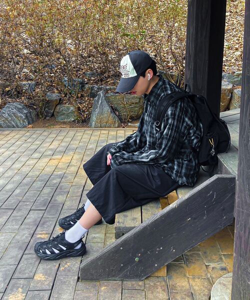 NOMANUAL（NOMANUAL）の「O.D CHECK SHIRT - BLACK（シャツ/ブラウス・レディース・その他・X-LARGE/MEDIUM/LARGE）」の2枚目の写真