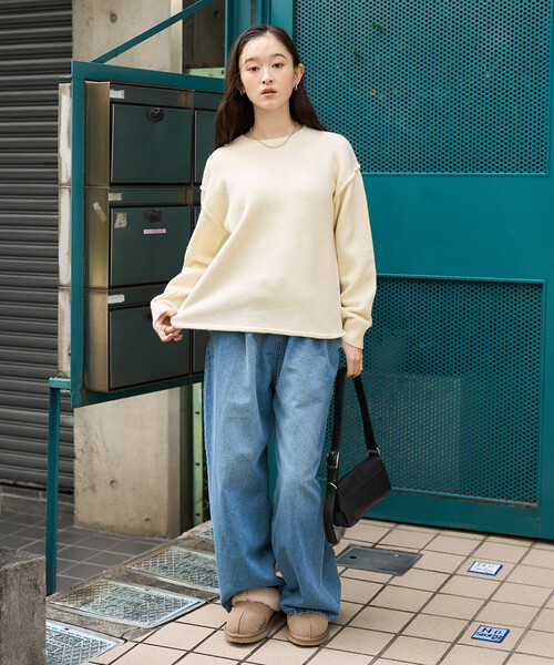 FREAK'S STORE(フリークスストア)の「【セットアイテム】ケーブル ビスチェ ニットセット(ニット/セーター・レディース・レッド/ネイビー/オフホワイト・フリ-)」の4枚目の写真