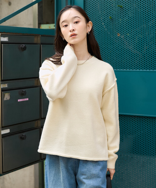 FREAK'S STORE(フリークスストア)の「【セットアイテム】ケーブル ビスチェ ニットセット(ニット/セーター・レディース・レッド/ネイビー/オフホワイト・フリ-)」の9枚目の写真