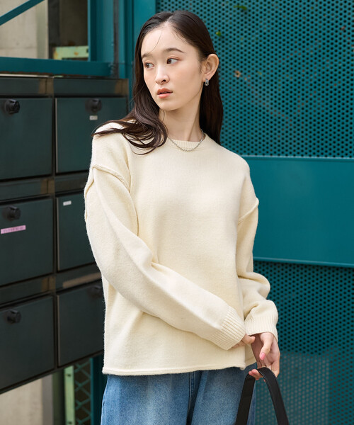 FREAK'S STORE(フリークスストア)の「【セットアイテム】ケーブル ビスチェ ニットセット(ニット/セーター・レディース・レッド/ネイビー/オフホワイト・フリ-)」の10枚目の写真