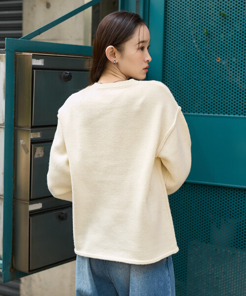 FREAK'S STORE(フリークスストア)の「【セットアイテム】ケーブル ビスチェ ニットセット(ニット/セーター・レディース・レッド/ネイビー/オフホワイト・フリ-)」の12枚目の写真