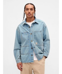GAP | デニム オーバーサイズ ユーティリティ シャケット(カバーオール)