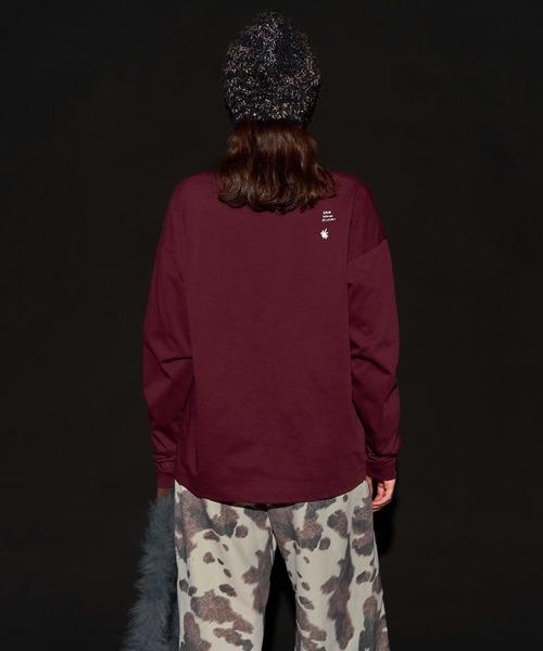 MAISON SPECIAL(メゾンスペシャル)の「Horse Long T-shirt/ホースロンTEE(Tシャツ/カットソー・レディース・ボルドー/ライトグレー/チャコールグレー・FREE)」の8枚目の写真
