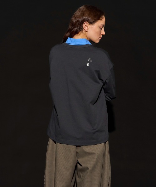 MAISON SPECIAL(メゾンスペシャル)の「Horse Long T-shirt/ホースロンTEE(Tシャツ/カットソー・レディース・ボルドー/ライトグレー/チャコールグレー・FREE)」の7枚目の写真