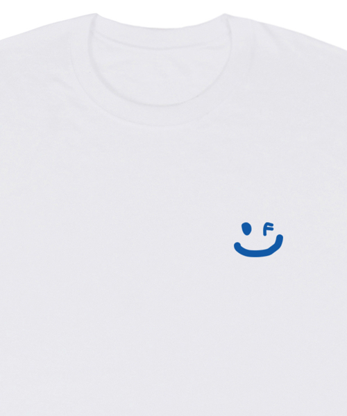 GRAVER（グレーバー）の「[UNISEX]スモールドローイングスマイルロングスリーブTシャツ_ホワイト（Tシャツ/カットソー・レディース・ホワイト・MEDIUM/LARGE）」の2枚目の写真