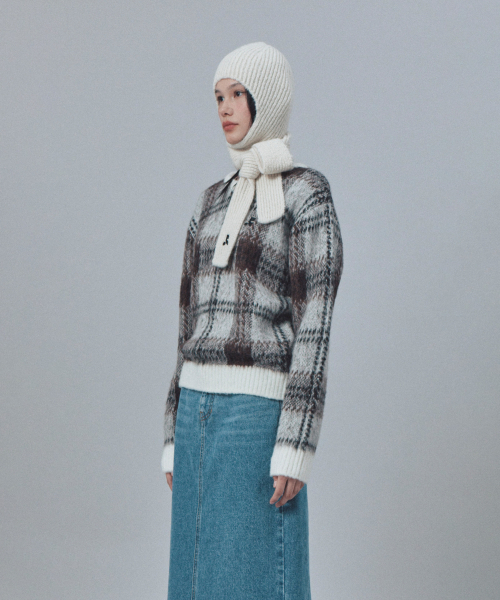 Rest&Recreation（レストアンドレクリエーション）の「HAIRY SCARF BEANIE - IVORY（ニットキャップ/ビーニー・レディース・その他・ONE）」の3枚目の写真