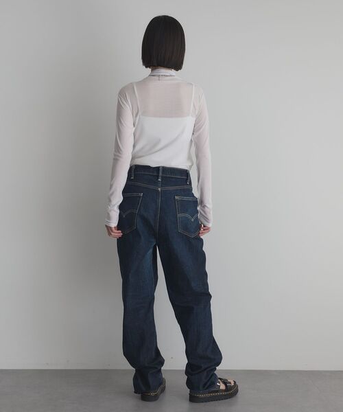 GARAGE OF GOOD CLOTHING（ガレージオブグッドクロージング）の「【日本製】無地シアーハイネックプルオーバー（Tシャツ/カットソー・レディース・ブラック/ホワイト・FREE）」の12枚目の写真