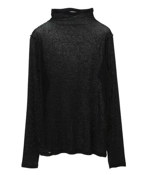 GARAGE OF GOOD CLOTHING（ガレージオブグッドクロージング）の「【日本製】無地シアーハイネックプルオーバー（Tシャツ/カットソー・レディース・ブラック/ホワイト・FREE）」の16枚目の写真