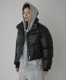 フェイクレザーショートダウン / Faux Leather Short Down