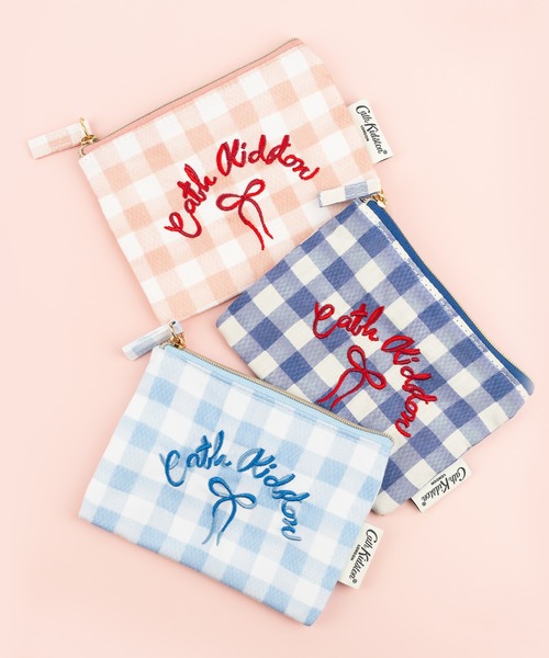 Cath Kidston(キャスキッドソン)の「ティッシュポーチ(ポーチ・レディース・ピンク/サックスブルー/アイボリー・FREE)」の4枚目の写真