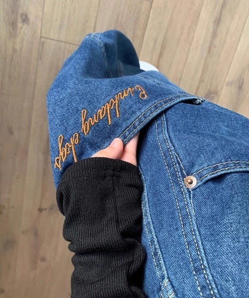 SallyLunn(サリーラン)の「カーブライクデニムパンツ(デニムパンツ・レディース・ブルー・LARGE/MEDIUM/SMALL)」の5枚目の写真