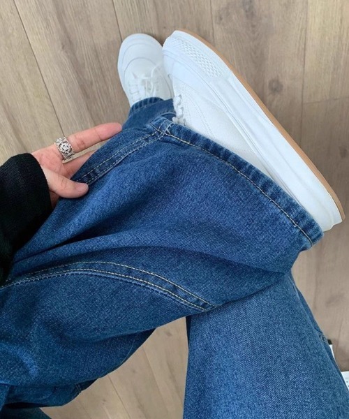 SallyLunn(サリーラン)の「カーブライクデニムパンツ(デニムパンツ・レディース・ブルー・LARGE/MEDIUM/SMALL)」の7枚目の写真