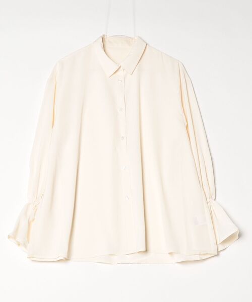 idem（イデム）の「volume sleeve frill tie blouse / タイ付きブラウス（シャツ/ブラウス・レディース・ライトブルー/アイボリー・FREE）」の19枚目の写真