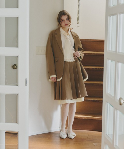 idem（イデム）の「volume sleeve frill tie blouse / タイ付きブラウス（シャツ/ブラウス・レディース・ライトブルー/アイボリー・FREE）」の12枚目の写真