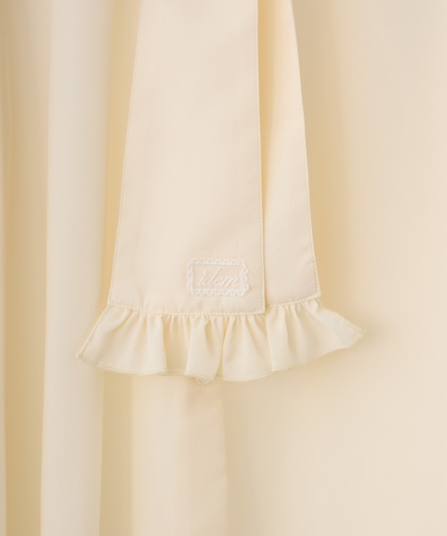 idem（イデム）の「volume sleeve frill tie blouse / タイ付きブラウス（シャツ/ブラウス・レディース・ライトブルー/アイボリー・FREE）」の18枚目の写真