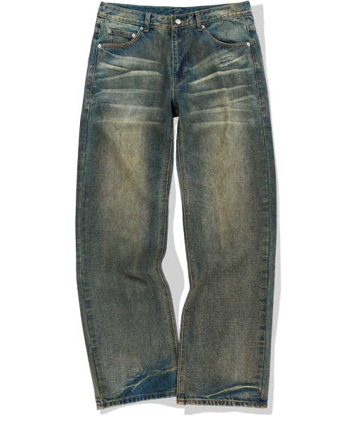 NOT4NERD（ノットフォーナード）の「Symbol Stitch Low Rise Flare Fit Denim Pants - Deep Blue（デニムパンツ・レディース・その他・X-LARGE/SMALL/MEDIUM/LARGE）」の2枚目の写真