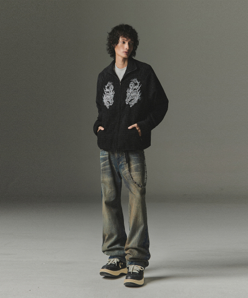 NOT4NERD（ノットフォーナード）の「Symbol Stitch Low Rise Flare Fit Denim Pants - Deep Blue（デニムパンツ・レディース・その他・X-LARGE/SMALL/MEDIUM/LARGE）」の5枚目の写真
