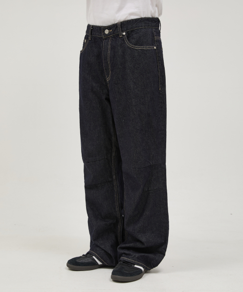 WaiKei（ワイケイ）の「バックグラフィックパラシュートデニムパンツインディゴブルー（デニムパンツ・レディース・その他・1/2/4/3）」の2枚目の写真