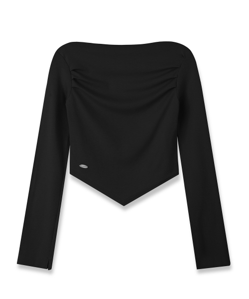 Vivacious(ビバシャス)の「V-cut Minimal Long Sleeve - 4COL(Tシャツ/カットソー・レディース・アイボリー/チャコール/ブラック/ベージュ・SMALL/MEDIUM/LARGE)」の12枚目の写真