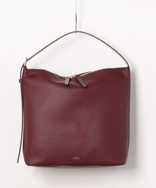 A.P.C.（アーペーセー）の「SAC VERA（ショルダーバッグ・レディース・ブラウン/ボルドー・ONESIZE）」の2枚目の写真