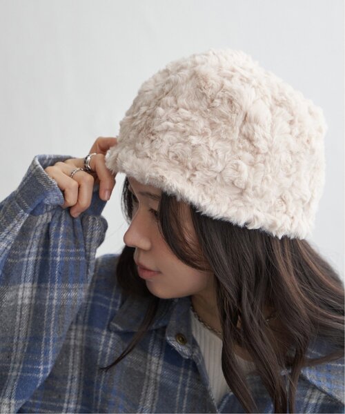 VENCEEXCHANGE(ヴァンスエクスチェンジ)の「ファーカールロシアンハット(ハット・レディース・ブラック/ブラウン/ホワイト/ベージュ・FREE)」の6枚目の写真