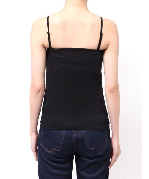 MERCURYDUO（マーキュリーデュオ）の「2WAYカップ付レースベアインナー（キャミソール・レディース・ブラック/オフホワイト・FREE）」の6枚目の写真