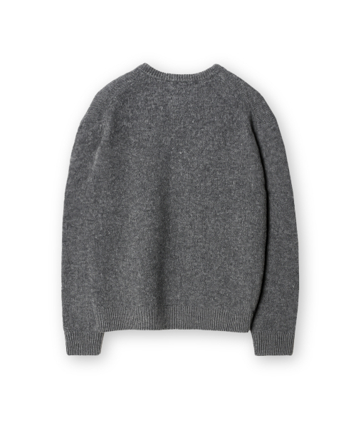CONNECT KINLOCH（コネクトキンロック）の「デイリークルーネックニット[メランジグレー]（ニット/セーター・メンズ・グレー・SMALL/MEDIUM/LARGE）」の2枚目の写真