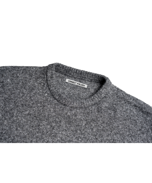 CONNECT KINLOCH（コネクトキンロック）の「デイリークルーネックニット[メランジグレー]（ニット/セーター・メンズ・グレー・SMALL/MEDIUM/LARGE）」の3枚目の写真