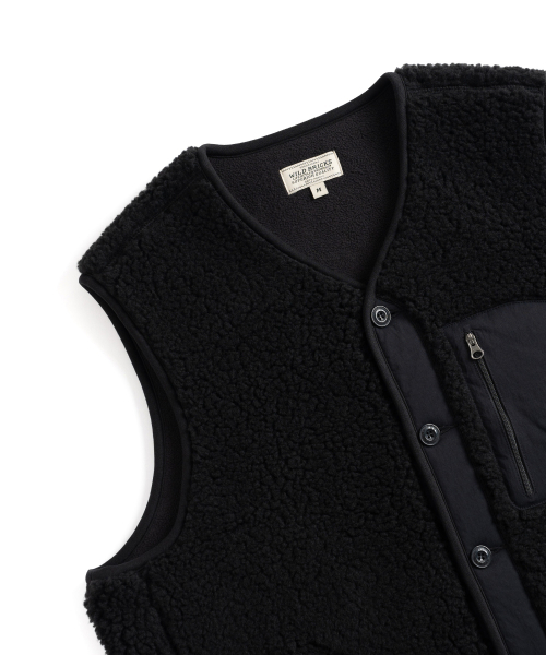 WILD BRICKS(ワイルドブリックス)の「W24 FLEECE VEST (black)(ベスト・メンズ・その他・MEDIUM/LARGE/X-LARGE)」の5枚目の写真