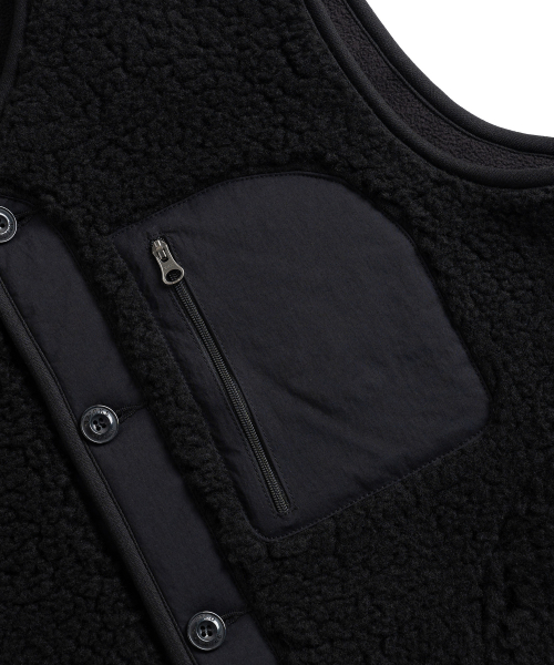 WILD BRICKS(ワイルドブリックス)の「W24 FLEECE VEST (black)(ベスト・メンズ・その他・MEDIUM/LARGE/X-LARGE)」の6枚目の写真